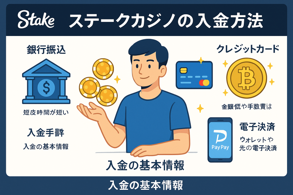ステークカジノの入金概要